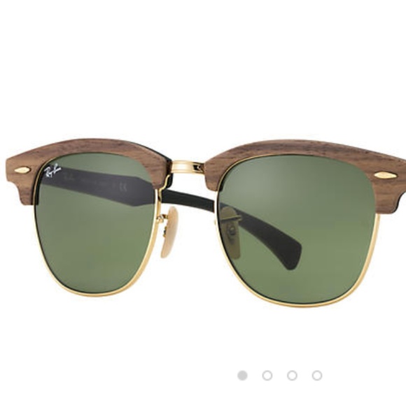 ray ban wood frame glasses